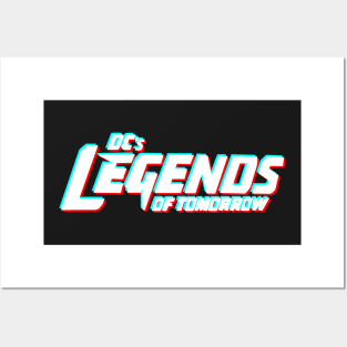 Legends of Tomorrow Logo - Glitch White Posters and Art